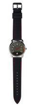 Load image into Gallery viewer, Black Silicone Strap w/ Red Stitching
