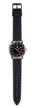 Load image into Gallery viewer, Black Silicone Strap w/ White Stitching Strap
