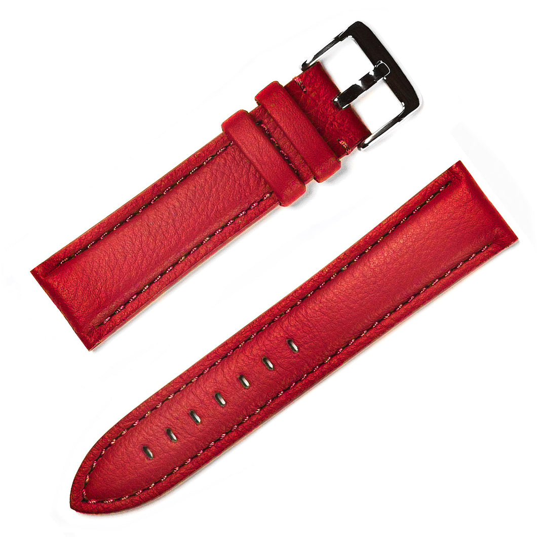 Brick Red Leather Strap